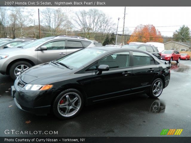 2007 Black honda civic si sedan #7