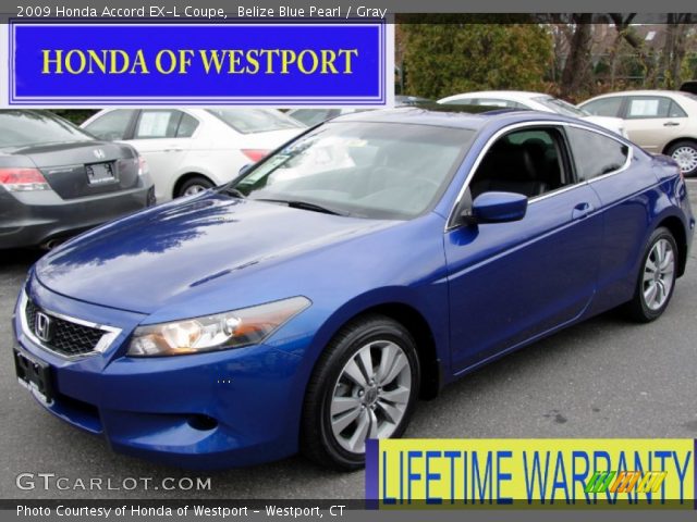 2009 Honda Accord EX-L Coupe in Belize Blue Pearl