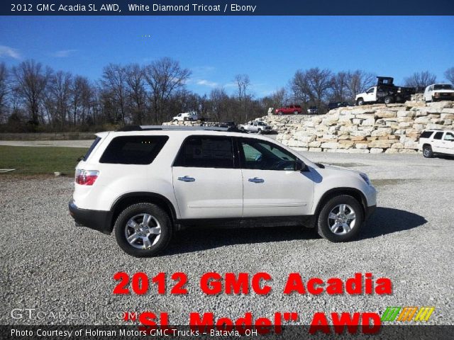 2012 GMC Acadia SL AWD in White Diamond Tricoat