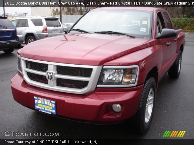 2011 Dodge Dakota Big Horn Crew Cab 4x4 in Deep Cherry Red Crystal Pearl