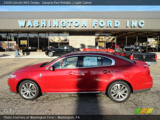 2009 Lincoln MKS Sedan in Sangria Red Metallic
