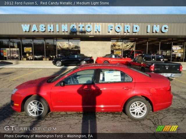 2012 Ford Fusion S in Red Candy Metallic