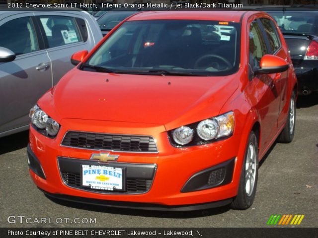 2012 Chevrolet Sonic LT Hatch in Inferno Orange Metallic