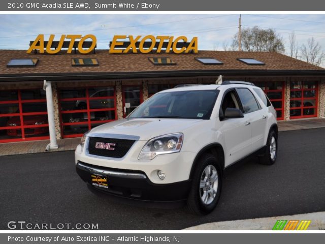 2010 GMC Acadia SLE AWD in Summit White