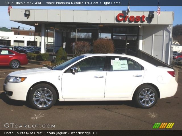 2012 Lincoln MKZ AWD in White Platinum Metallic Tri-Coat