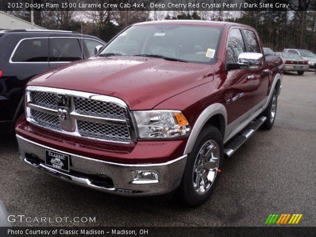 2012 Dodge Ram 1500 Laramie Crew Cab 4x4 in Deep Cherry Red Crystal Pearl