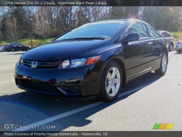 2008 Honda civic ex l coupe black #6