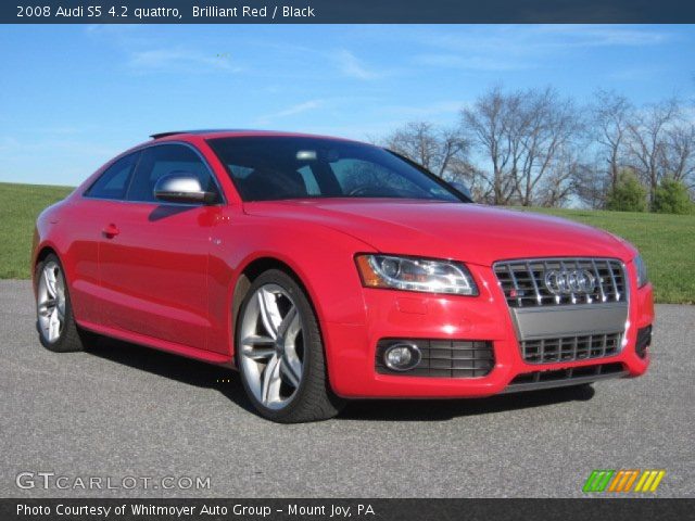 2008 Audi S5 4.2 quattro in Brilliant Red