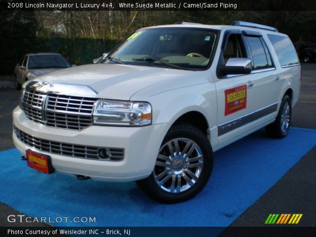 2008 Lincoln Navigator L Luxury 4x4 in White Suede Metallic