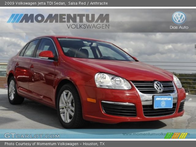 2009 Volkswagen Jetta TDI Sedan in Salsa Red