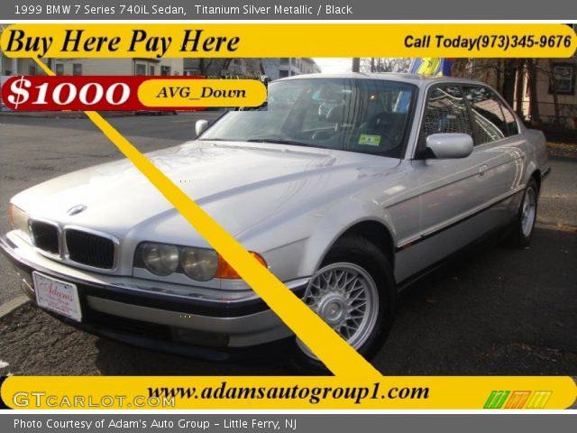 1999 BMW 7 Series 740iL Sedan in Titanium Silver Metallic