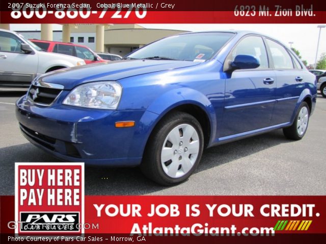 2007 Suzuki Forenza Sedan in Cobalt Blue Metallic