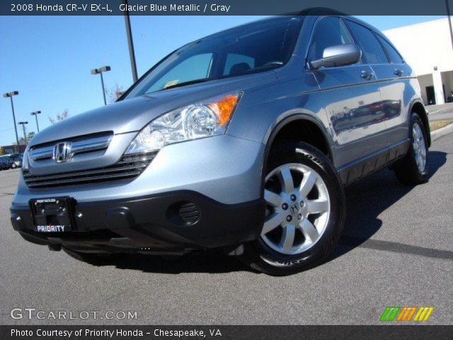 2008 Honda CR-V EX-L in Glacier Blue Metallic