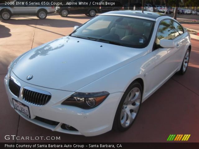 2006 BMW 6 Series 650i Coupe in Alpine White