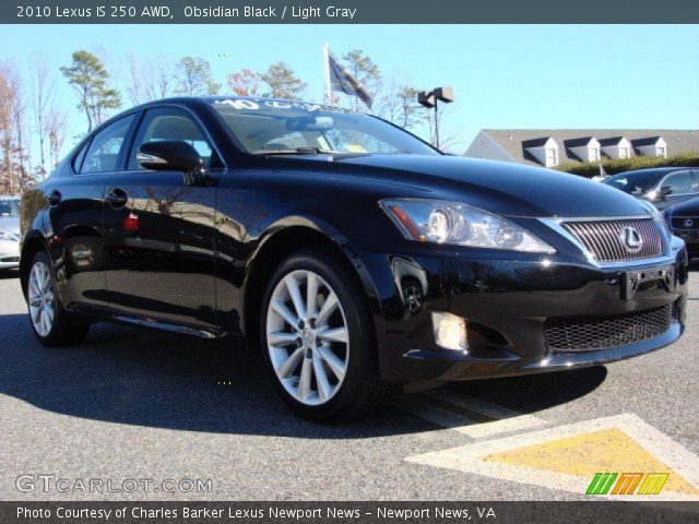 2010 Lexus IS 250 AWD in Obsidian Black