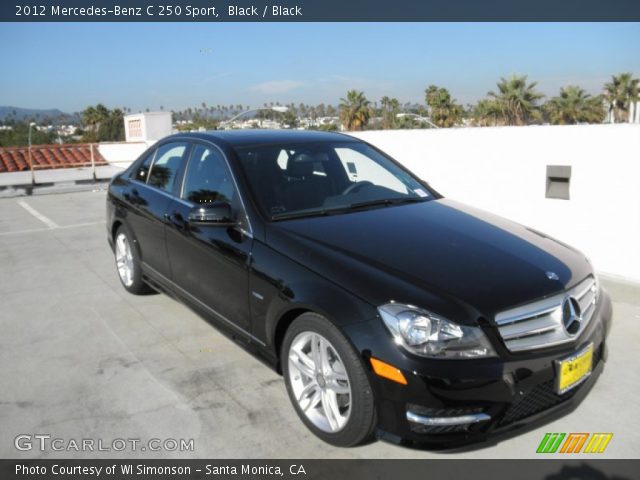 2012 Mercedes-Benz C 250 Sport in Black