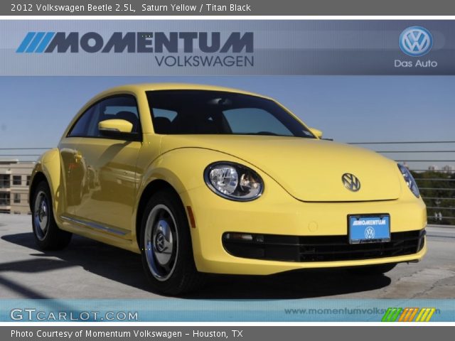 2012 Volkswagen Beetle 2.5L in Saturn Yellow