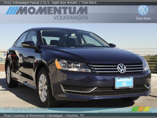 2012 Volkswagen Passat 2.5L S in Night Blue Metallic