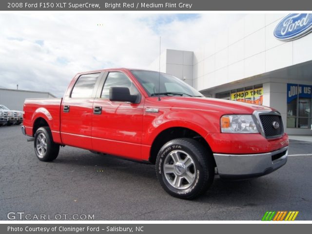 2008 Ford F150 XLT SuperCrew in Bright Red