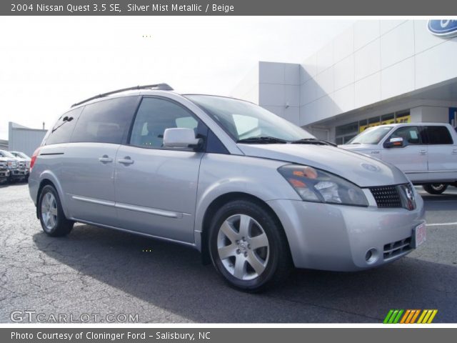 2004 Nissan Quest 3.5 SE in Silver Mist Metallic