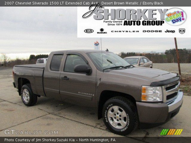 2007 Chevrolet Silverado 1500 LT Extended Cab 4x4 in Desert Brown Metallic