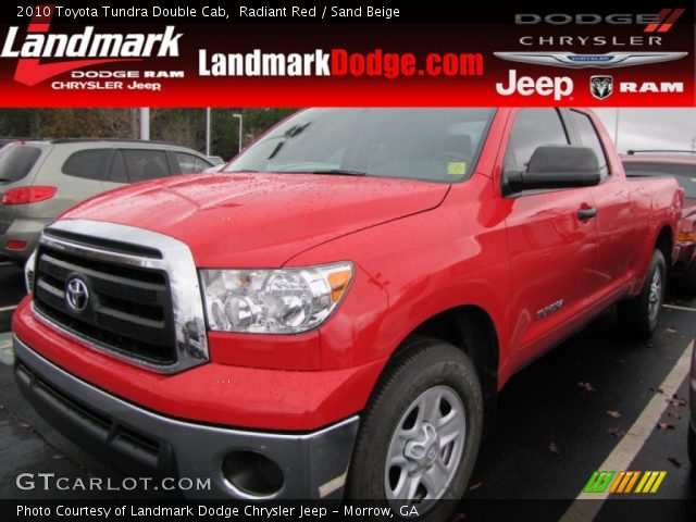 2010 Toyota Tundra Double Cab in Radiant Red
