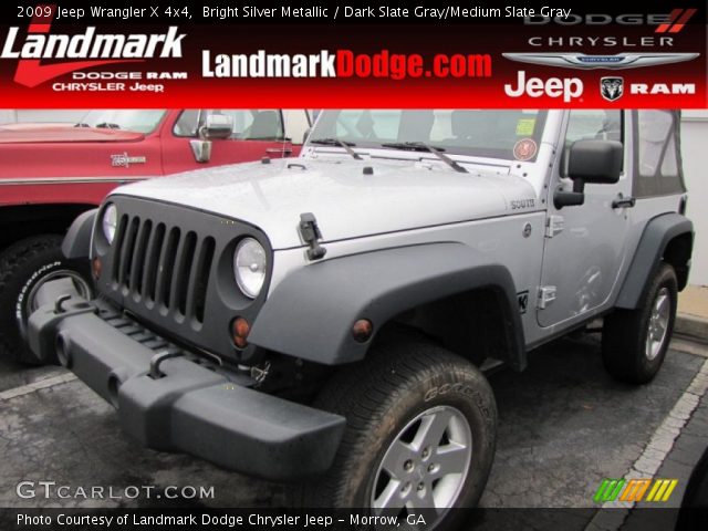 2009 Jeep Wrangler X 4x4 in Bright Silver Metallic