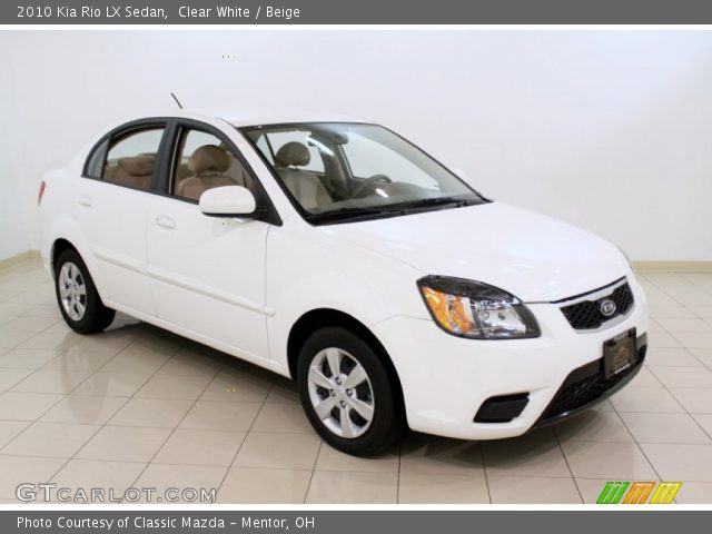 2010 Kia Rio LX Sedan in Clear White