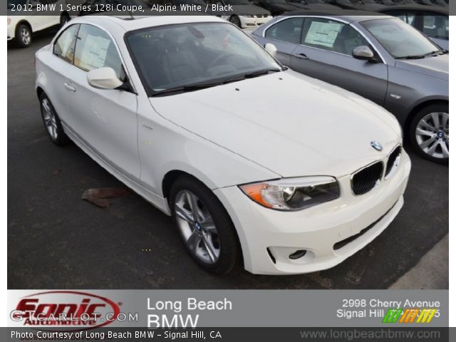 2012 BMW 1 Series 128i Coupe in Alpine White