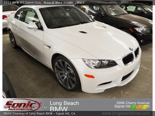 2012 BMW M3 Convertible in Mineral White Metallic