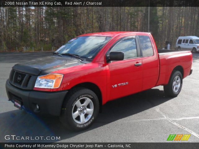 2008 Nissan Titan XE King Cab in Red Alert