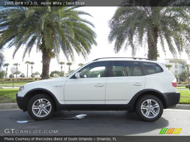 2005 BMW X3 3.0i in Alpine White
