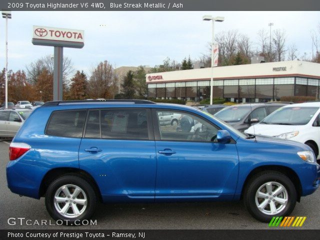 2009 Toyota Highlander V6 4WD in Blue Streak Metallic