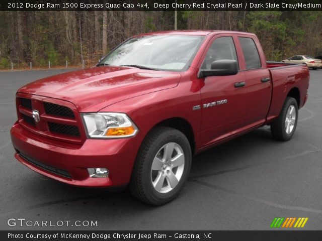 2012 Dodge Ram 1500 Express Quad Cab 4x4 in Deep Cherry Red Crystal Pearl
