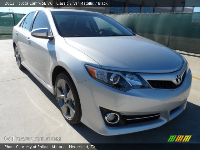 2012 Toyota Camry SE V6 in Classic Silver Metallic