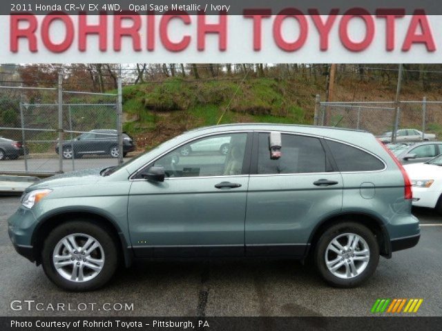 2011 Honda CR-V EX 4WD in Opal Sage Metallic