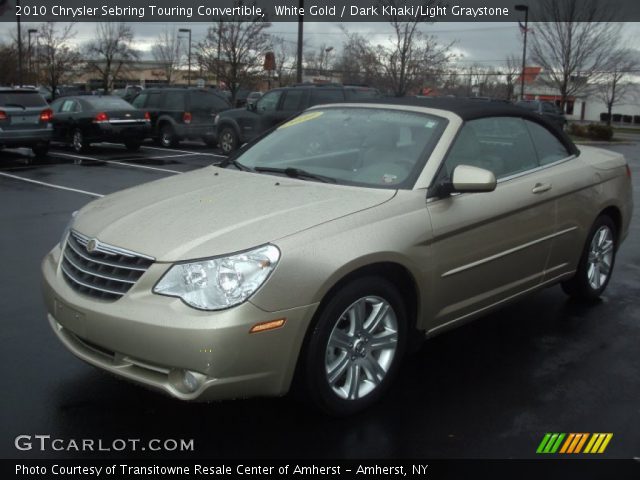 2010 Chrysler Sebring Touring Convertible in White Gold