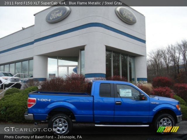 2011 Ford F150 XLT SuperCab 4x4 in Blue Flame Metallic