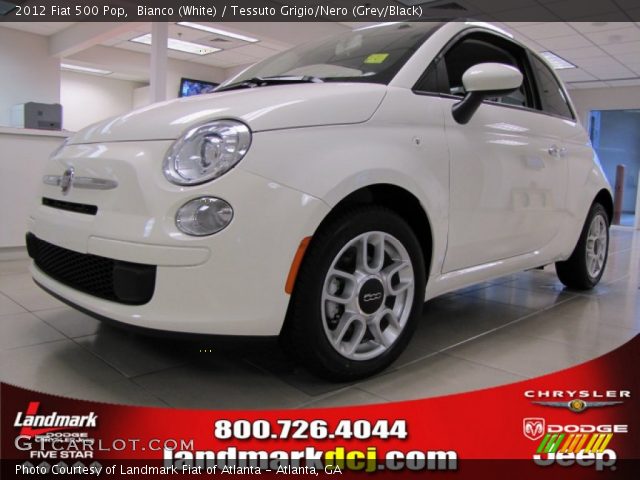 2012 Fiat 500 Pop in Bianco (White)