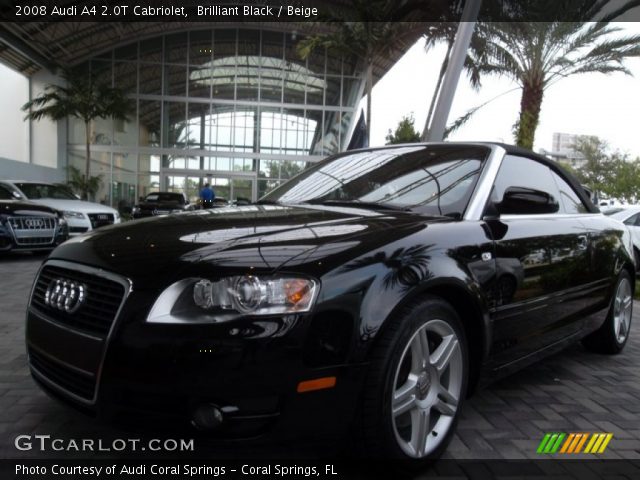 2008 Audi A4 2.0T Cabriolet in Brilliant Black