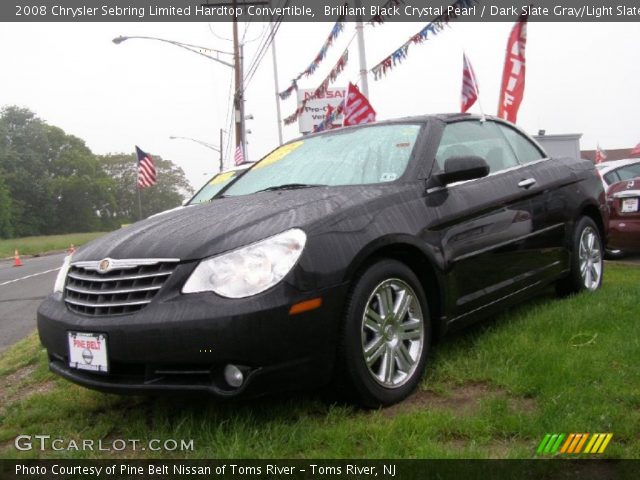 2008 Chrysler Sebring Limited Hardtop Convertible in Brilliant Black Crystal Pearl