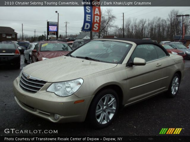 2010 Chrysler Sebring Touring Convertible in White Gold