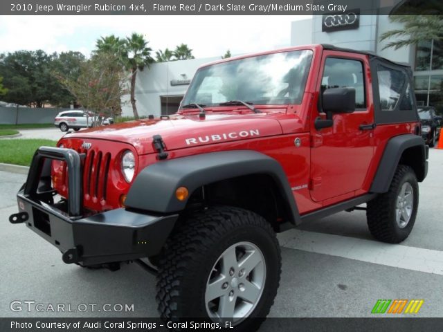 2010 Jeep Wrangler Rubicon 4x4 in Flame Red