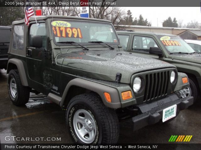 2006 Jeep Wrangler SE 4x4 in Deep Beryl Green Pearl