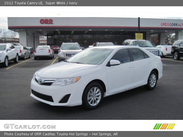 2012 Toyota Camry LE in Super White