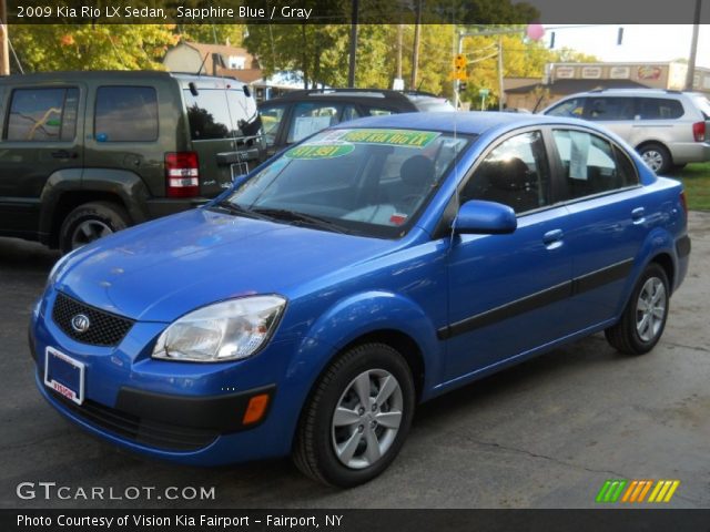 2009 Kia Rio LX Sedan in Sapphire Blue