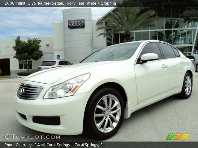2008 Infiniti G 35 Journey Sedan in Ivory Pearl White