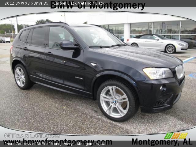 2012 BMW X3 xDrive 35i in Carbon Black Metallic