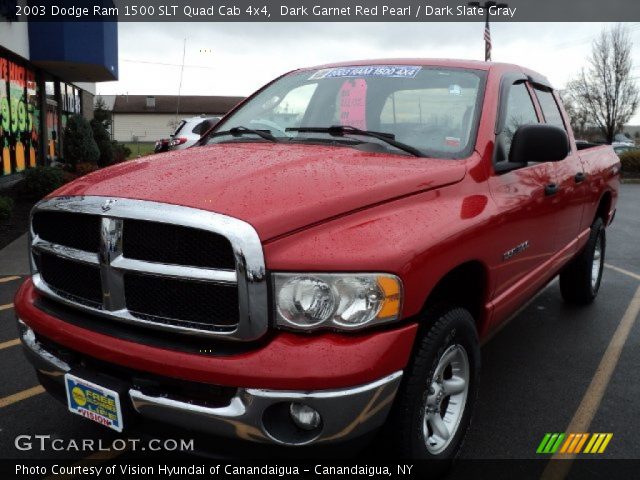 2003 Dodge Ram 1500 SLT Quad Cab 4x4 in Dark Garnet Red Pearl
