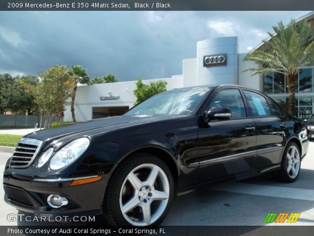 2009 Mercedes-Benz E 350 4Matic Sedan in Black